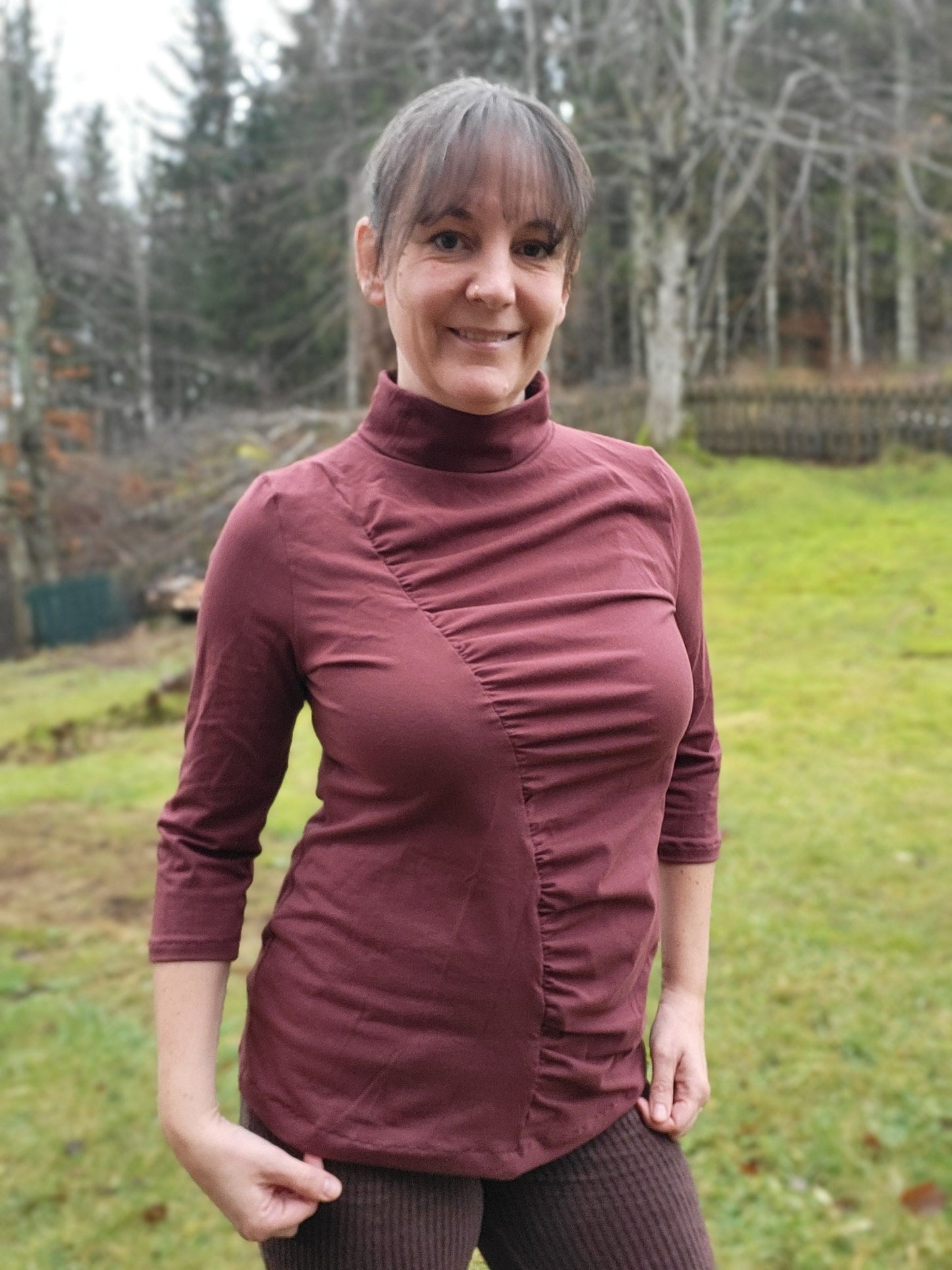 Wrinkle Top Strl 34-56 Pappersmönster