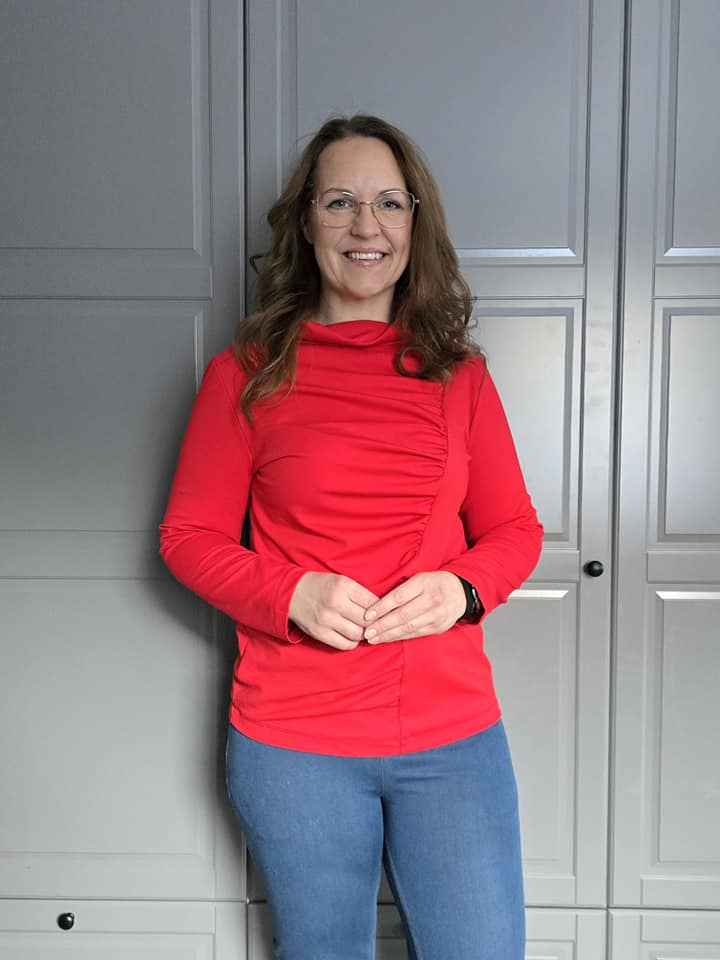 Wrinkle Top Strl 34-56 Pappersmönster