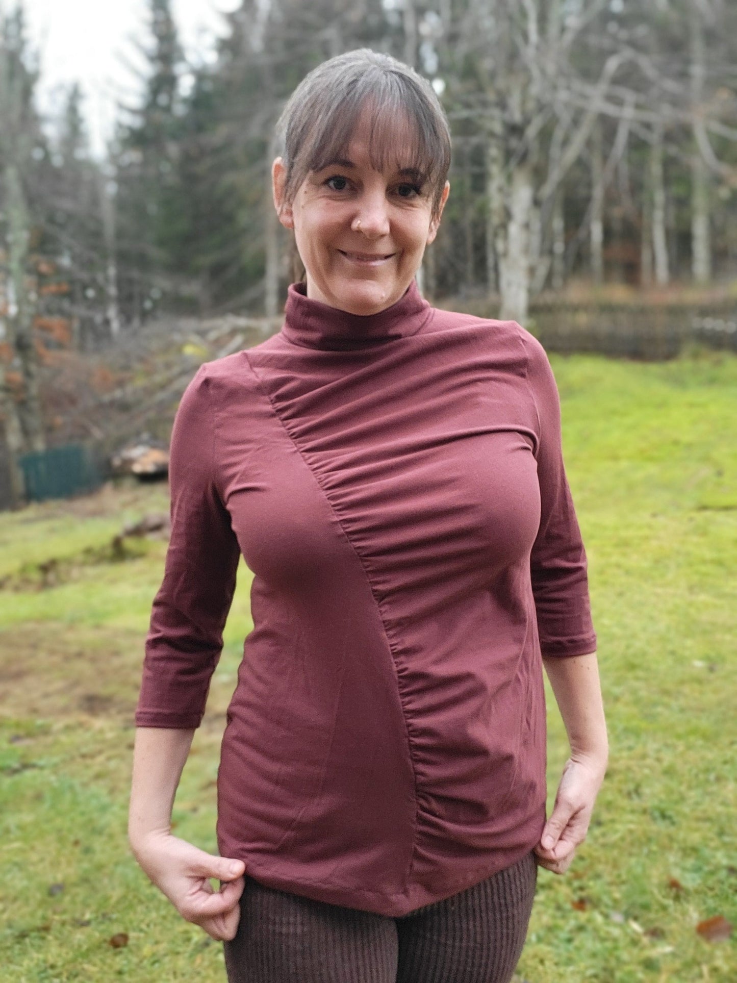 Wrinkle Top Strl 34-56 Pappersmönster