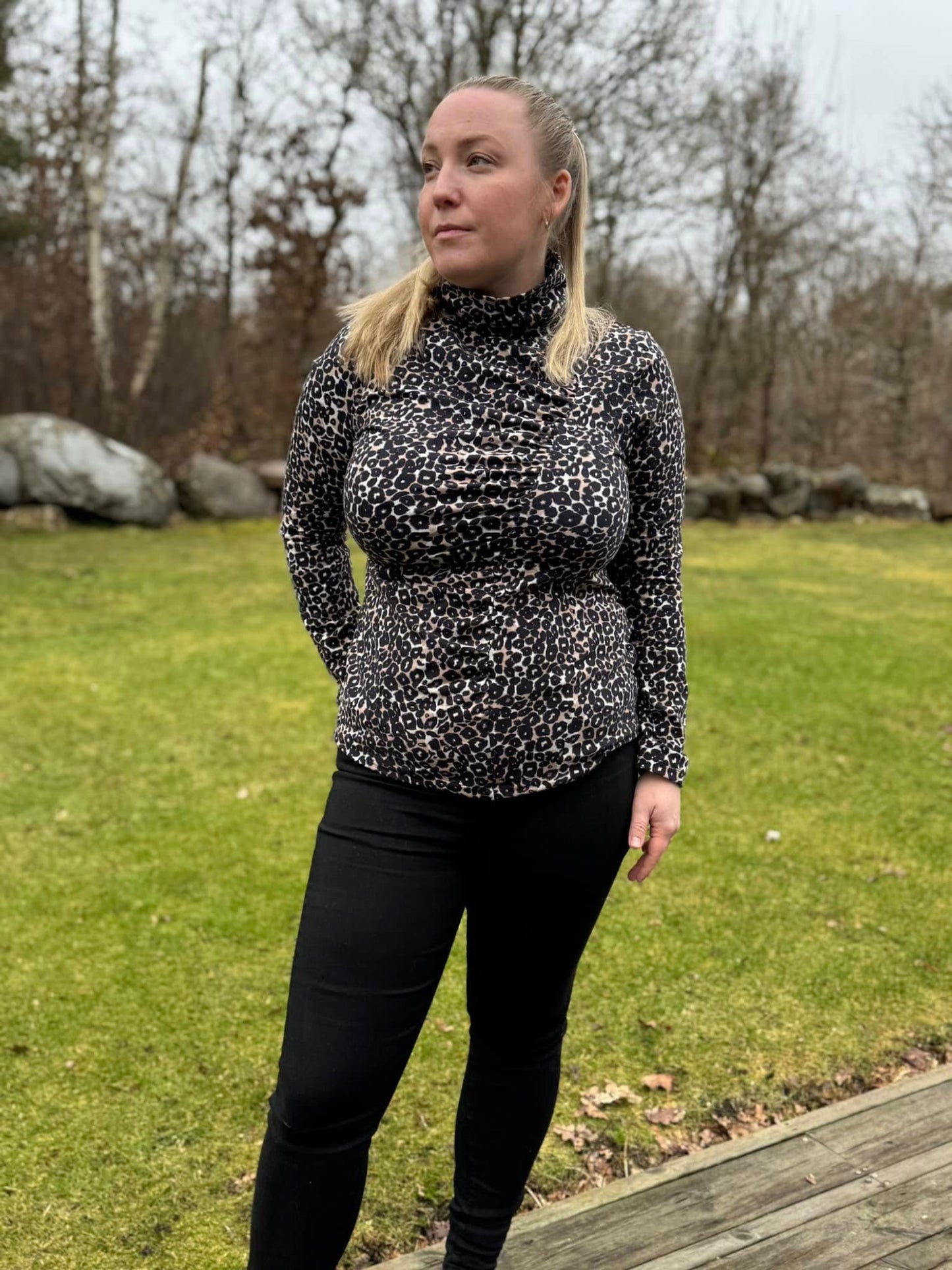 Wrinkle Top Strl 34-56 Pappersmönster