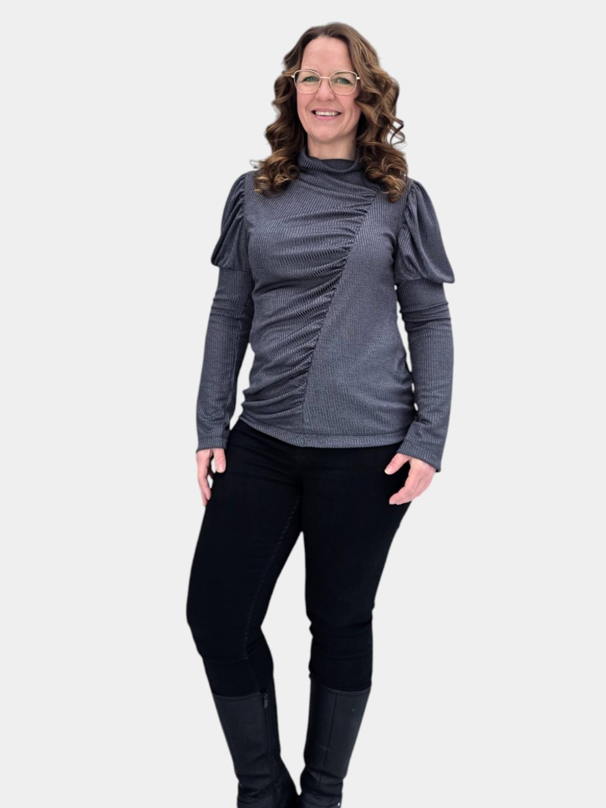 Wrinkle Top Strl 34-56 Pappersmönster