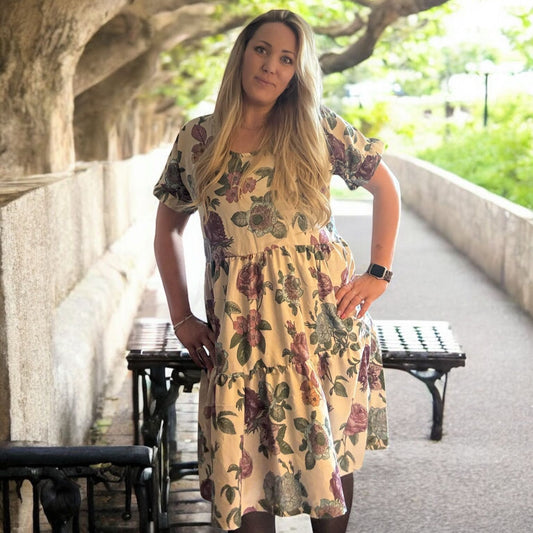 Flow Dress Strl 34-56 PDF-mönster