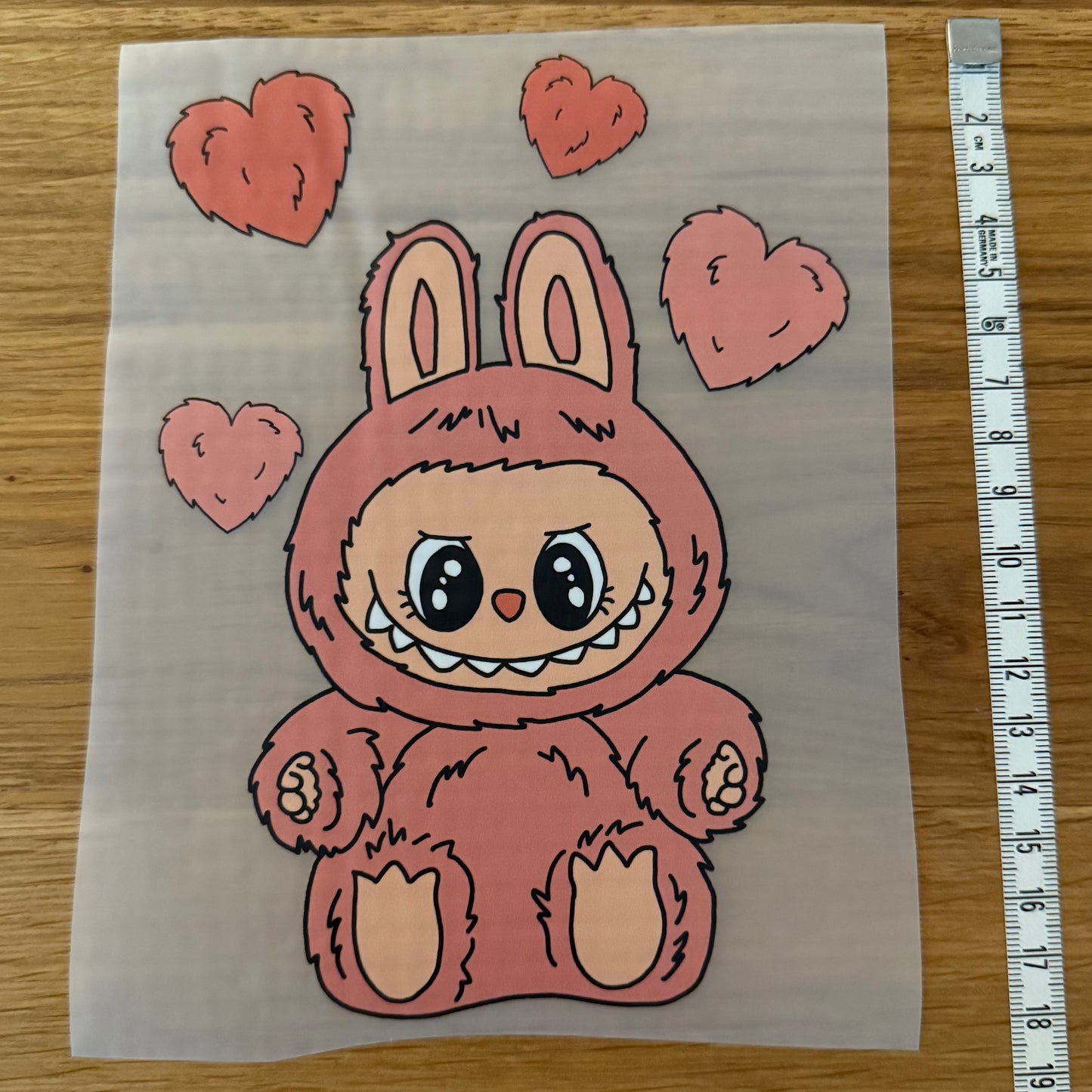 DTF-Tryck mellan, Labubu Pink