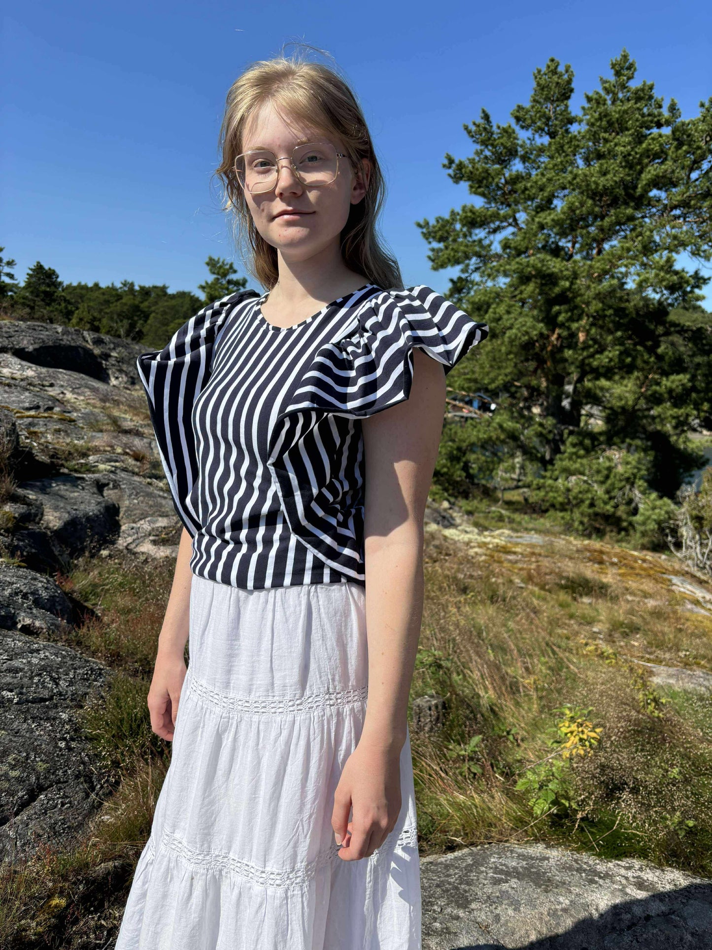 Frillie Top Strl 80-170 Pappersmönster