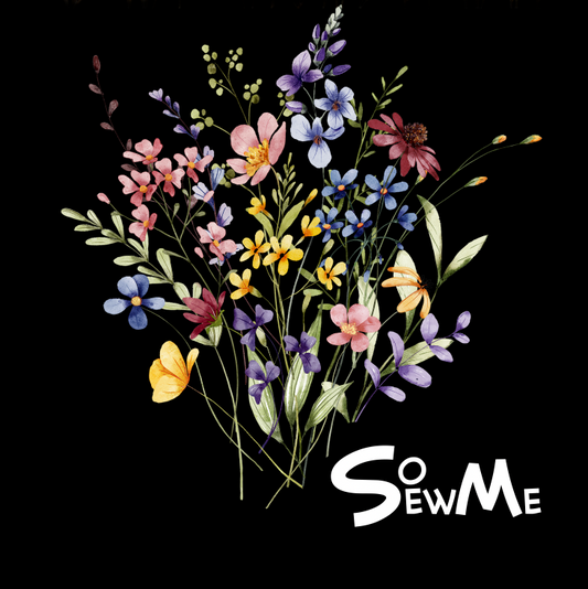 DTF-Tryck mellan, Flower Bouquet