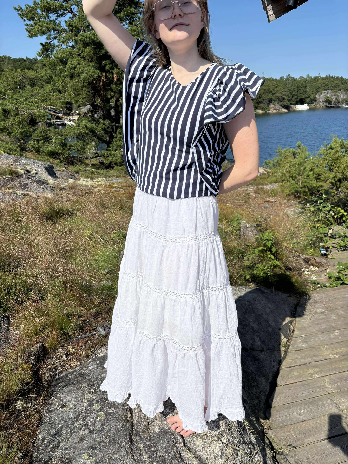 Frillie Top Strl 80-170 Pappersmönster