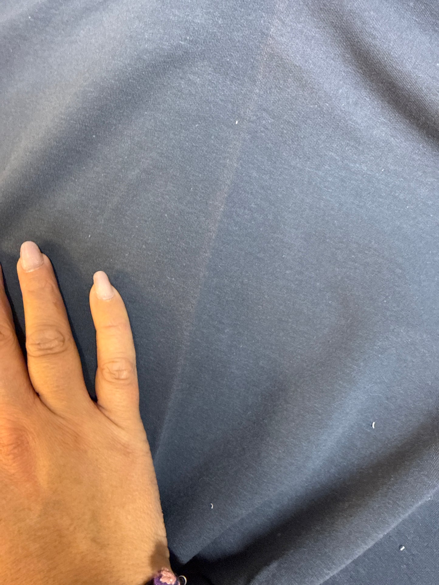 Öglad jogging Dark Denim Blue Solblekt linje!