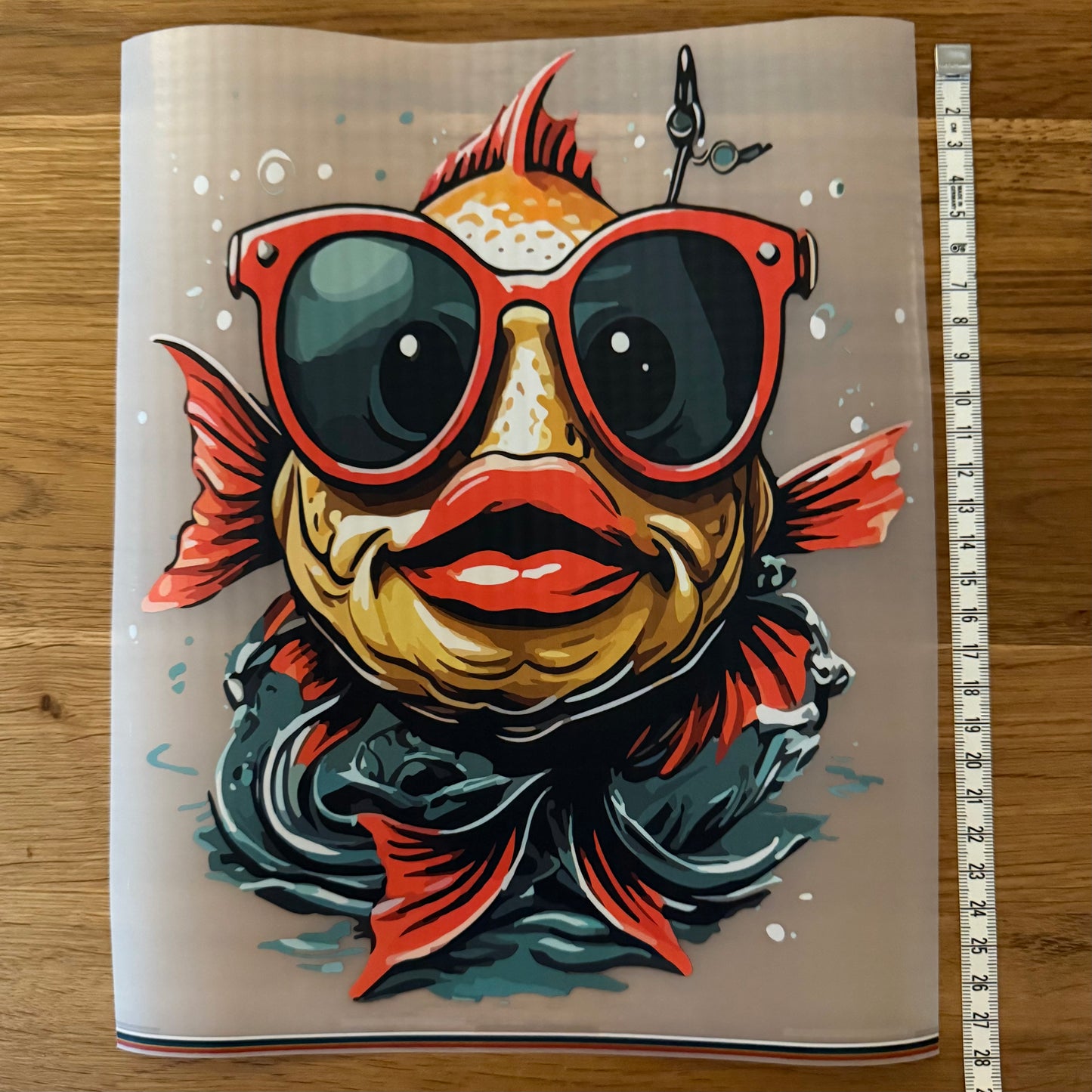 DTF-Tryck Stort, Fish Lady