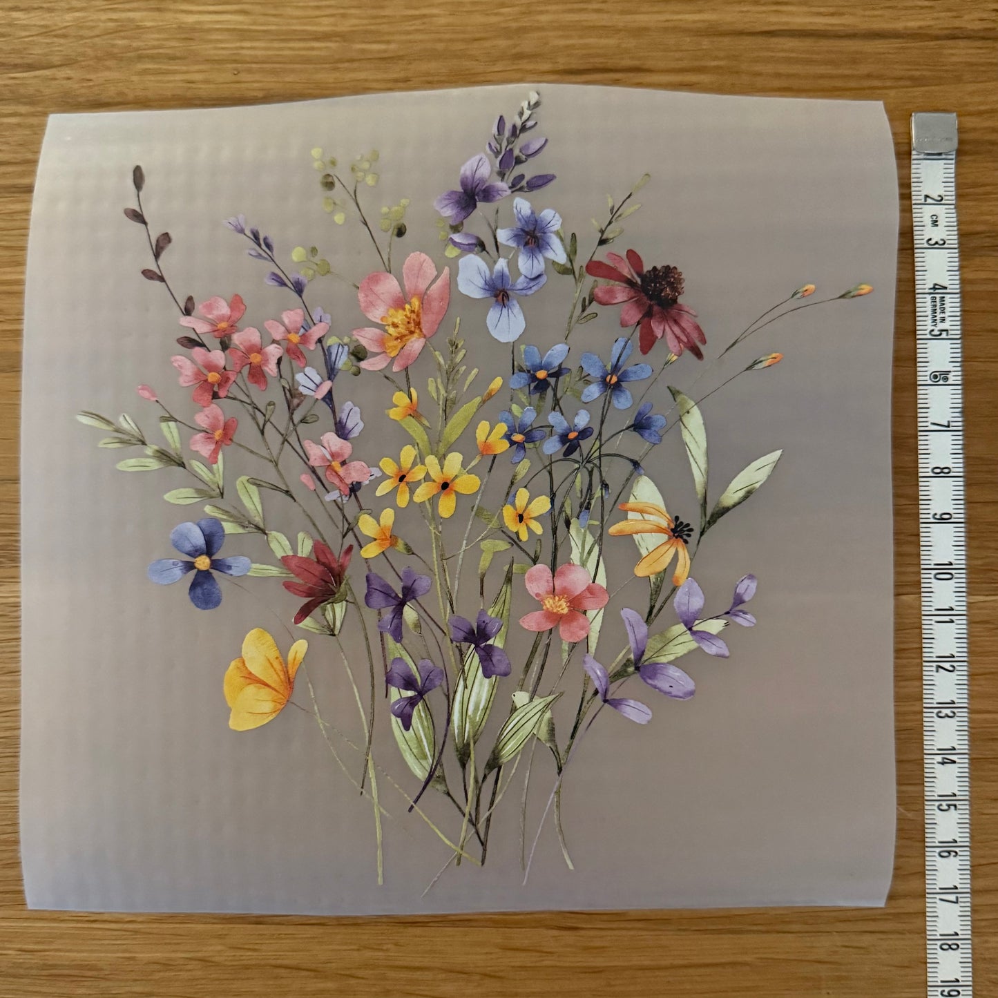 DTF-Tryck mellan, Flower Bouquet