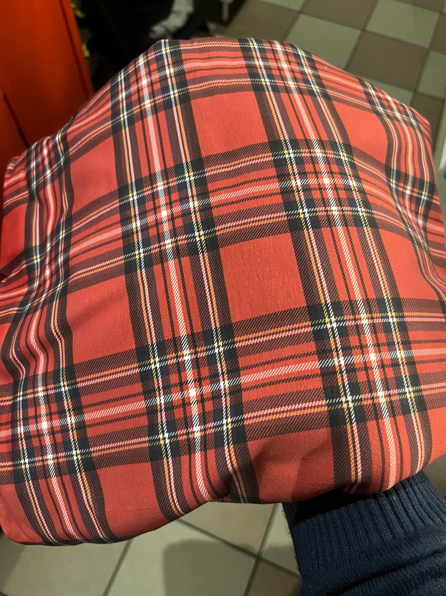 Tartan Red TRYCKS PÅ BESTÄLLNING