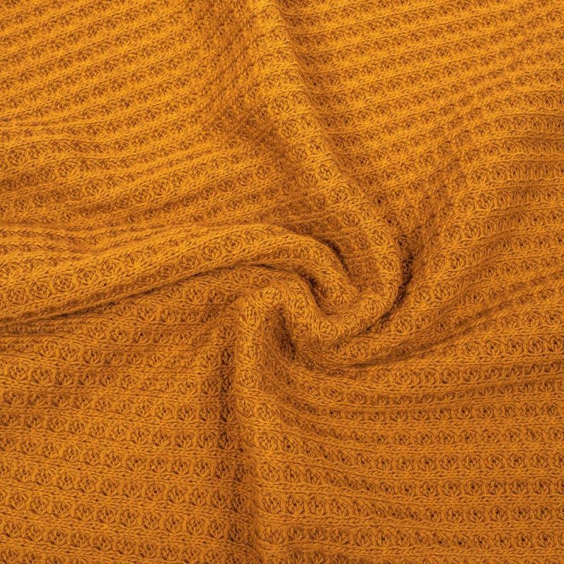 PARTI! Våfflad Big Knit Ockra