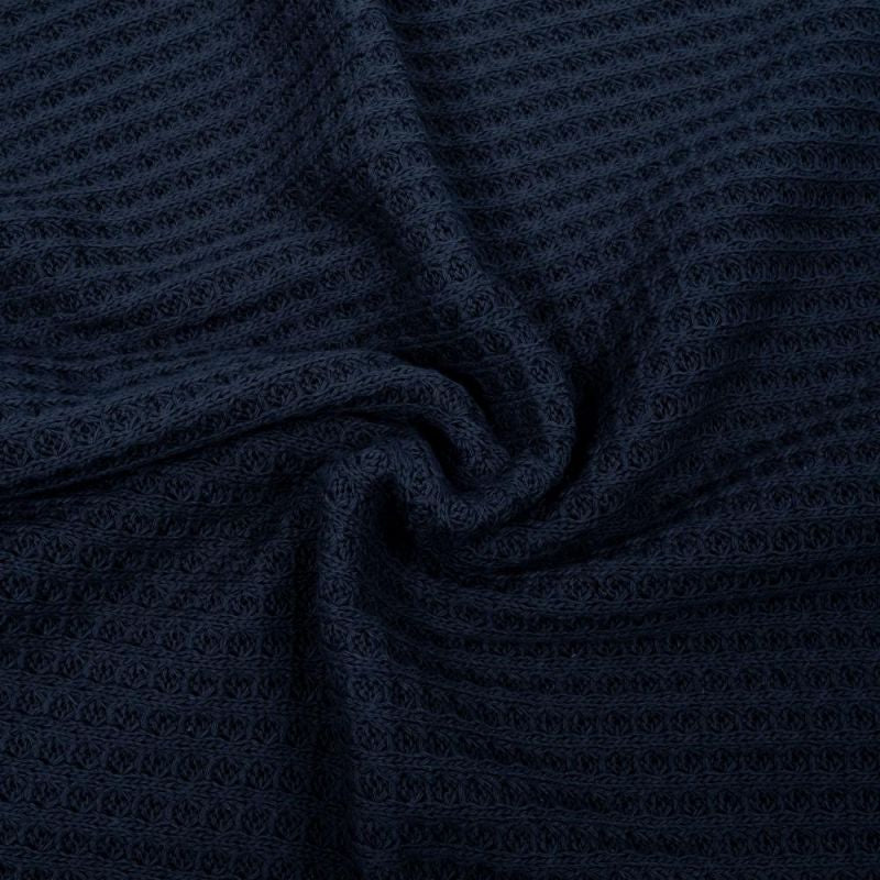 PARTI! Våfflad Big Knit Marinblå