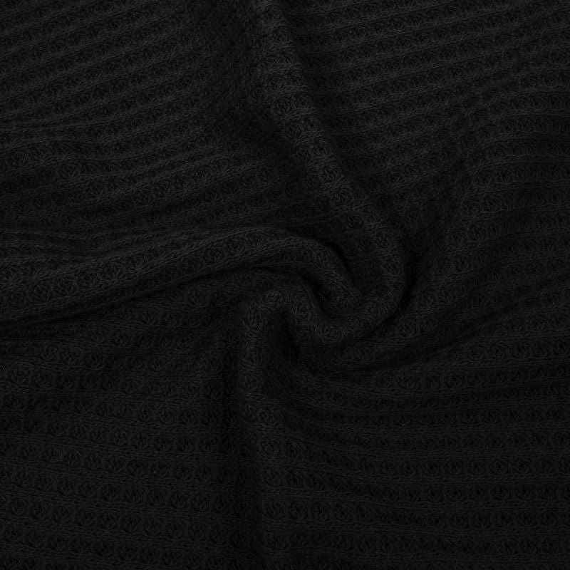 PARTI! Våfflad Big Knit Svart