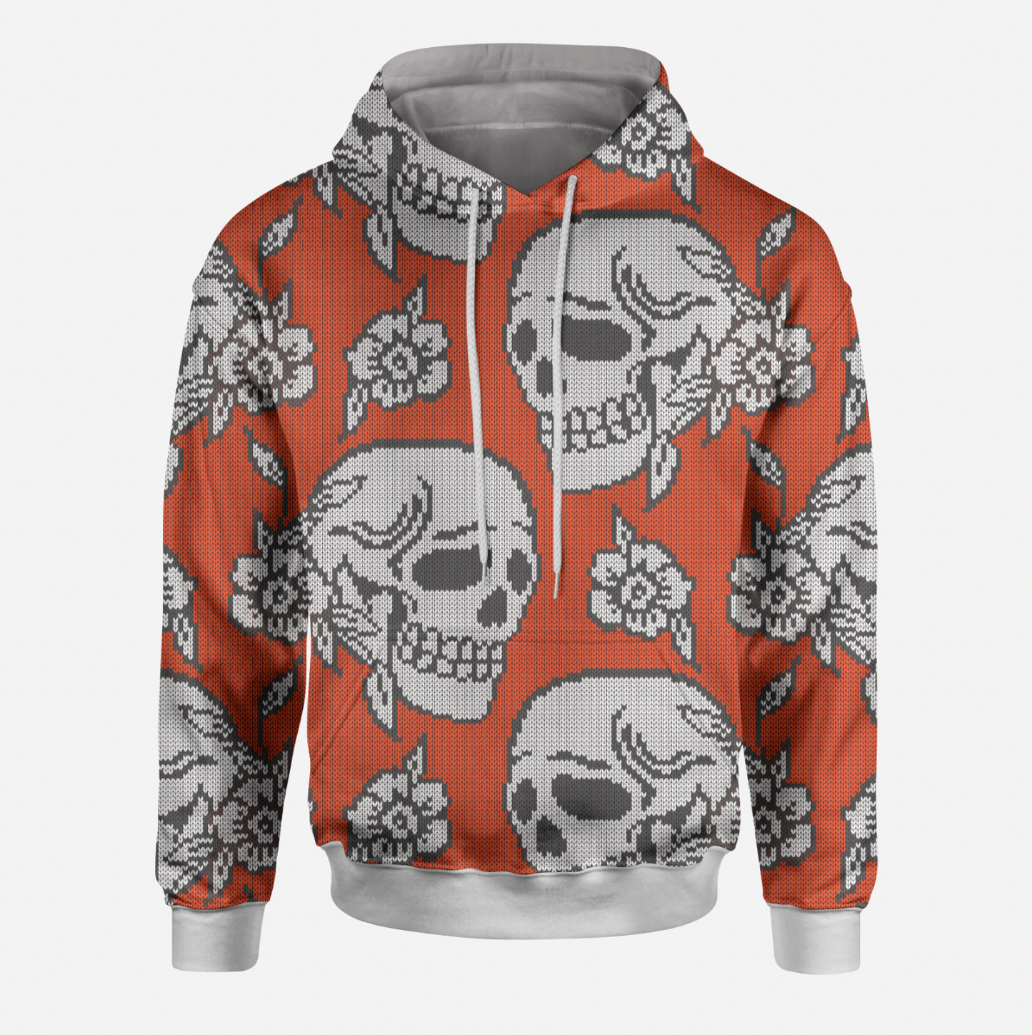 Knit Skull Fire Orange TRYCKS PÅ BESTÄLLNING