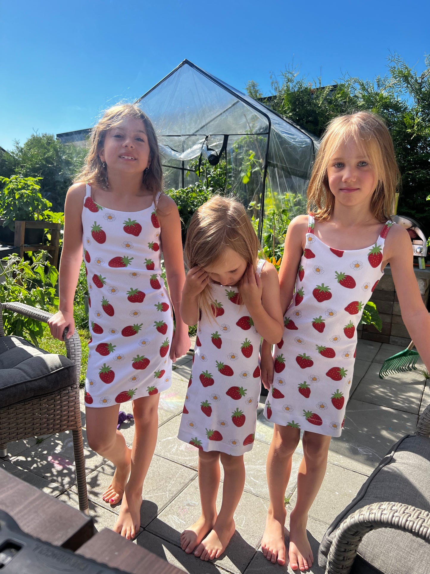 Spaghetti Dress Strl 98-170 PDF-mönster