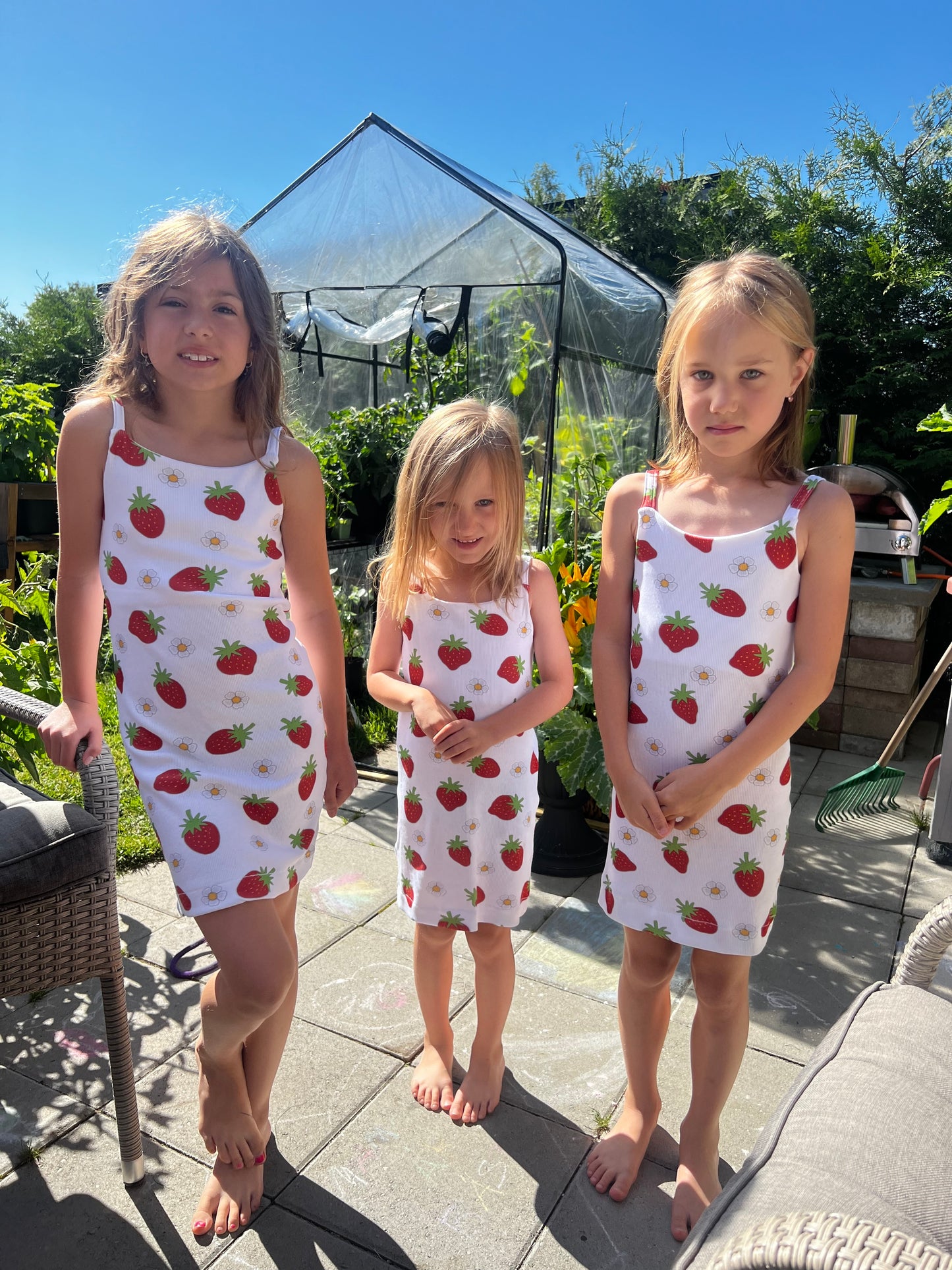 Spaghetti Dress Strl 98-170 PDF-mönster