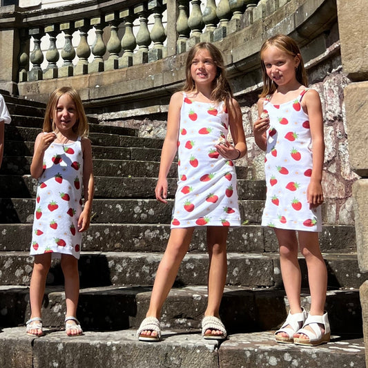 Spaghetti Dress Strl 98-170 PDF-mönster