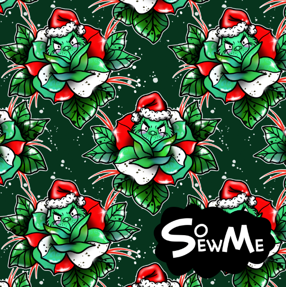 Grinch Roses TRYCKS PÅ BESTÄLLNING