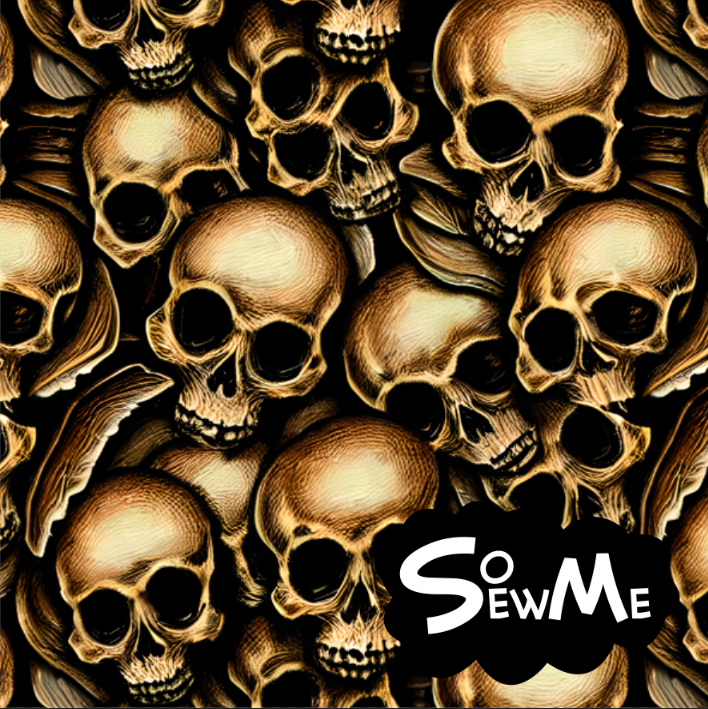 Golden Skulls GOTS-Trikå/Jersey