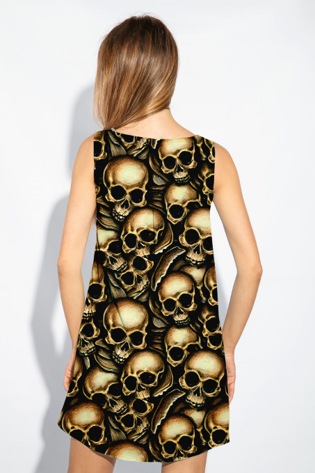 Golden Skulls GOTS-Trikå/Jersey