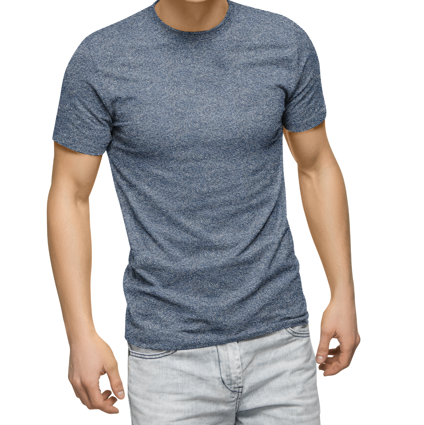 Denimlook Medium Blue TRYCKS PÅ BESTÄLLNING