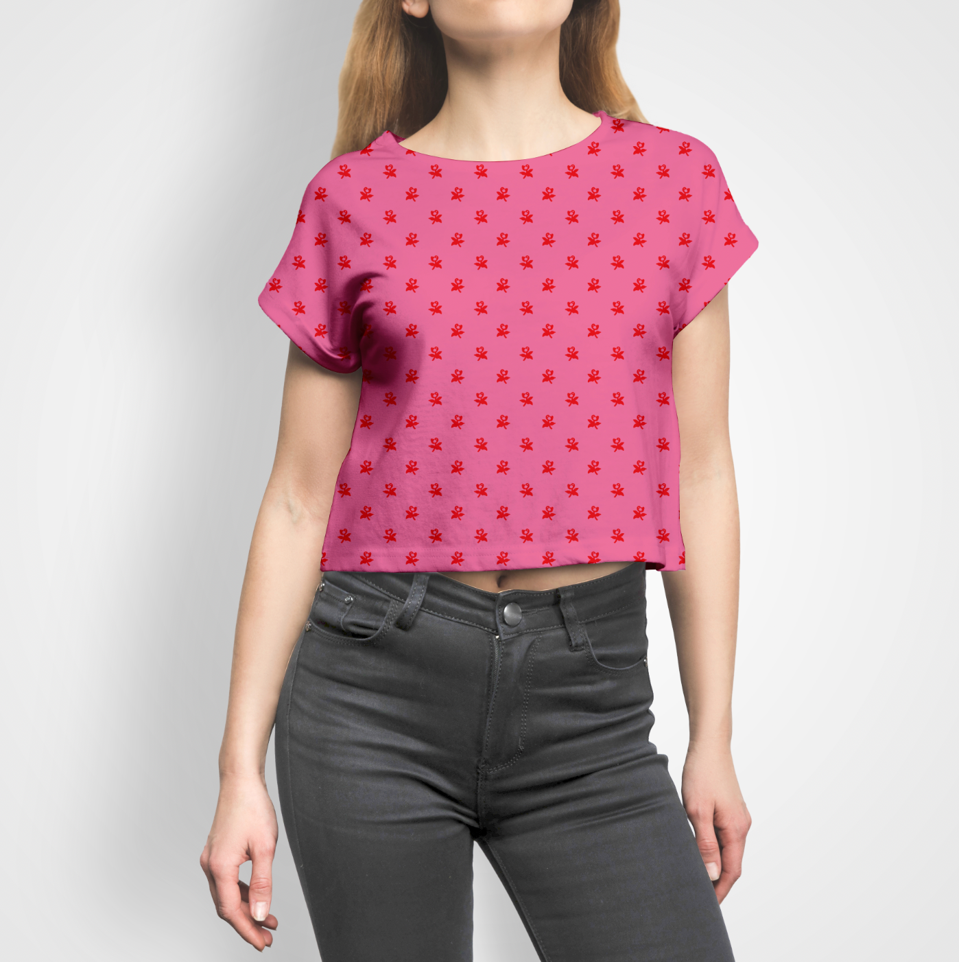 Wednesday Flowers Pink Red GOTS-Trikå/Jersey Round 8 2023 FÖRHANDSBOKNING