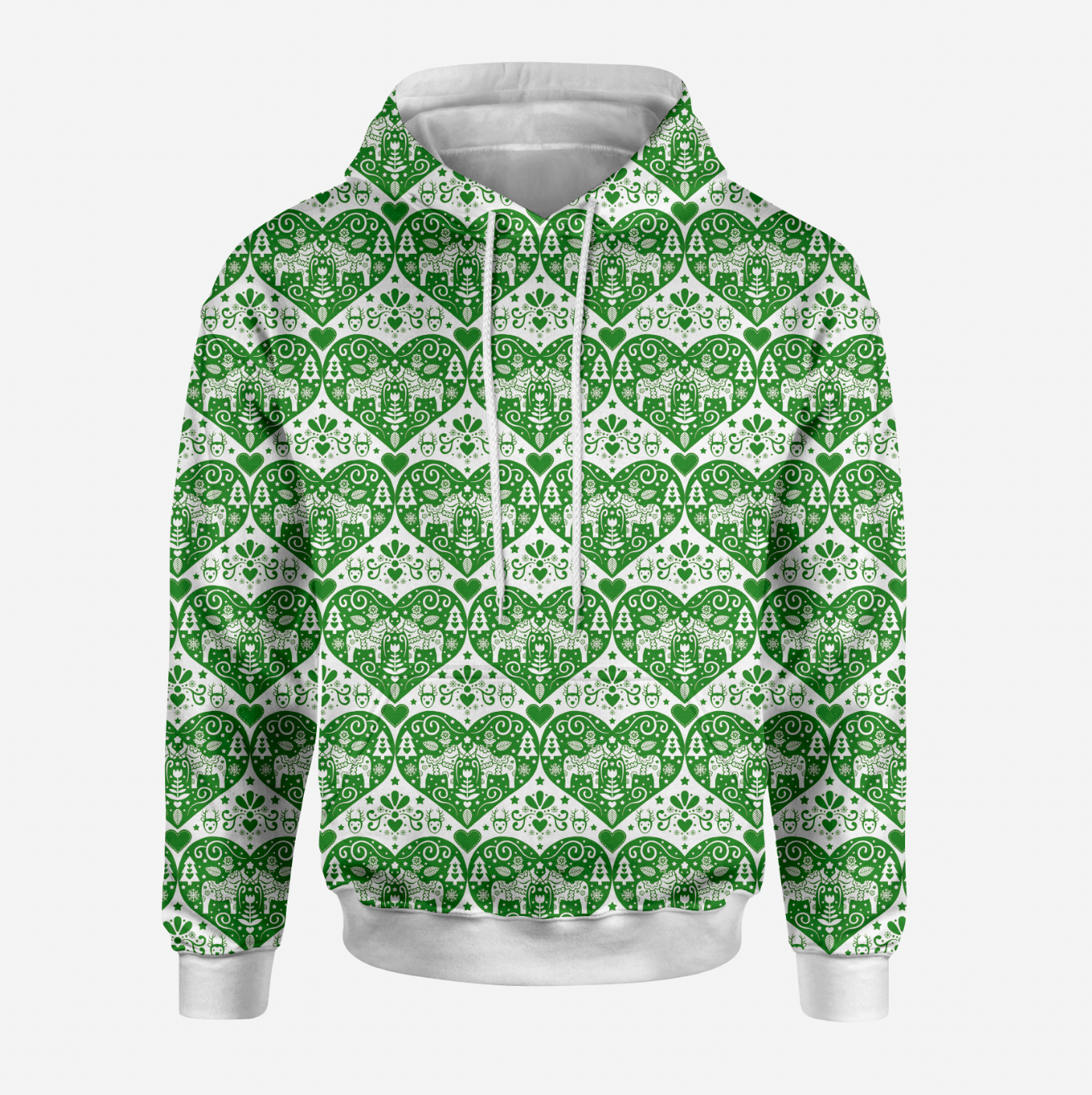 Kurbits Christmas White Green TRYCKS PÅ BESTÄLLNING