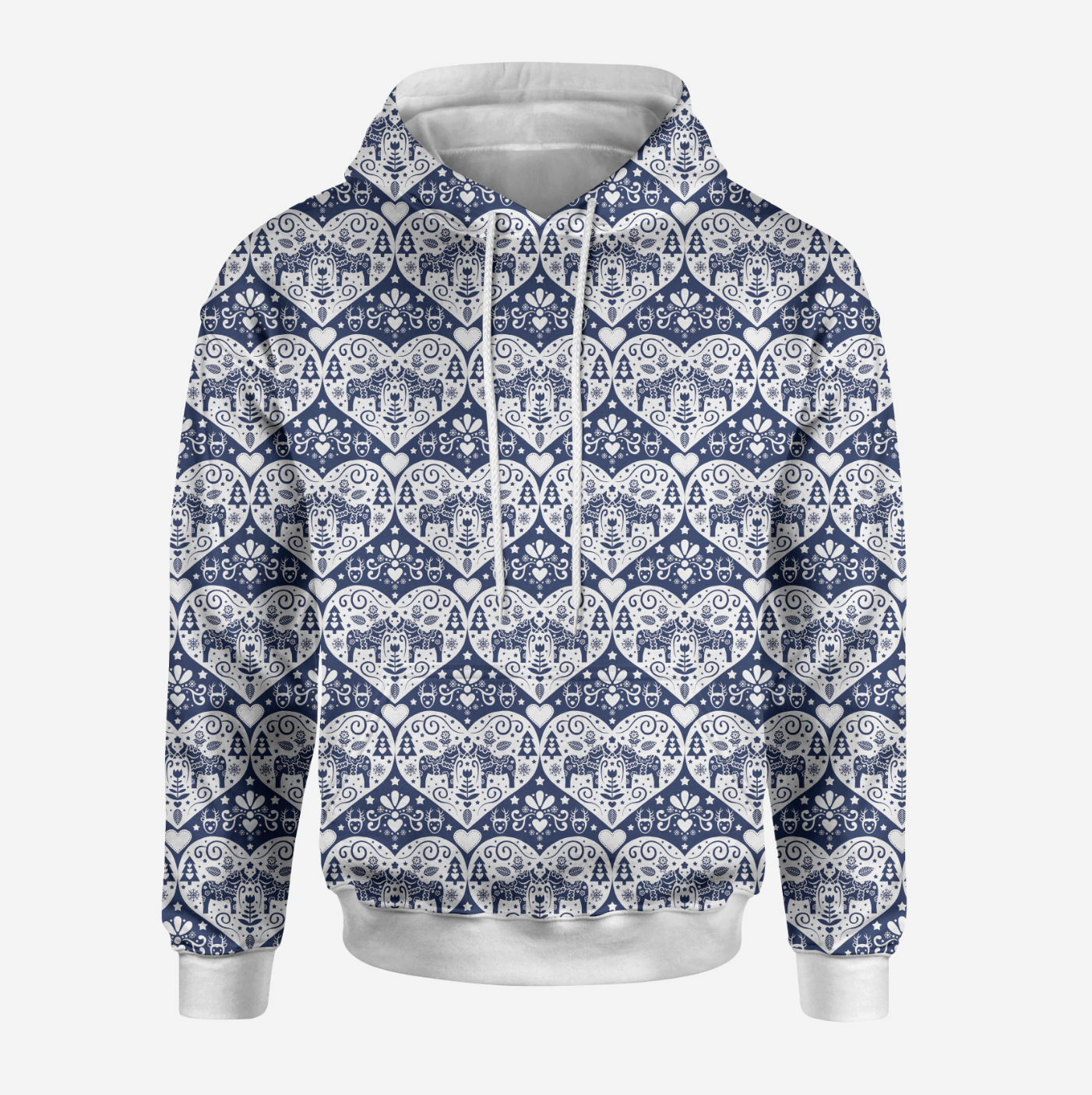 Kurbits Christmas Navy White TRYCKS PÅ BESTÄLLNING