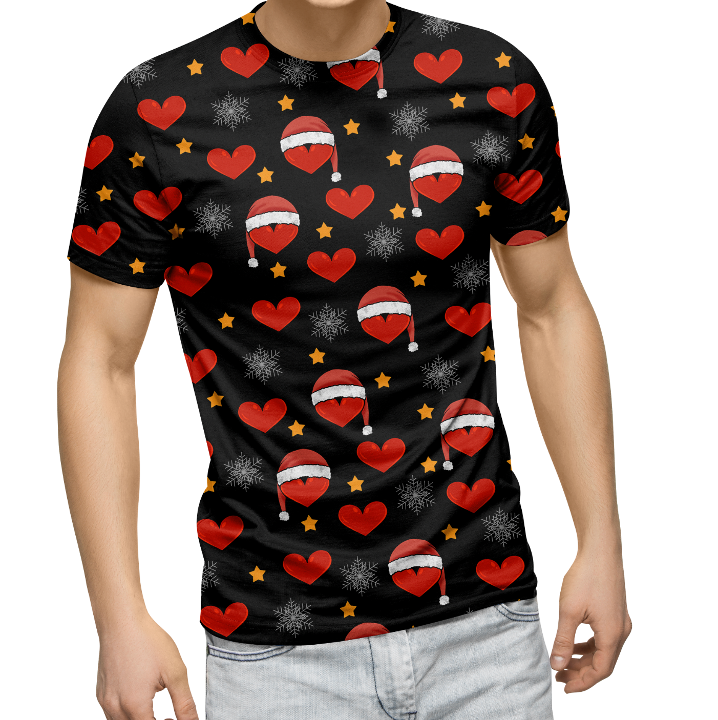 Heart Hats Black TRYCKS PÅ BESTÄLLNING