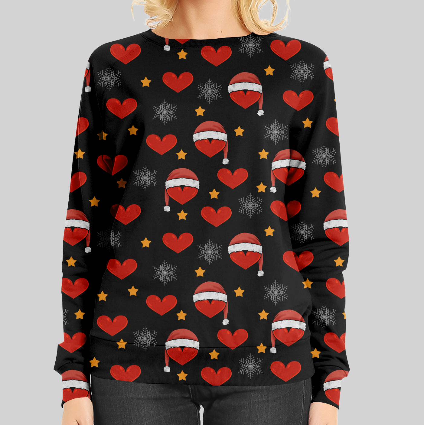 Heart Hats Black TRYCKS PÅ BESTÄLLNING