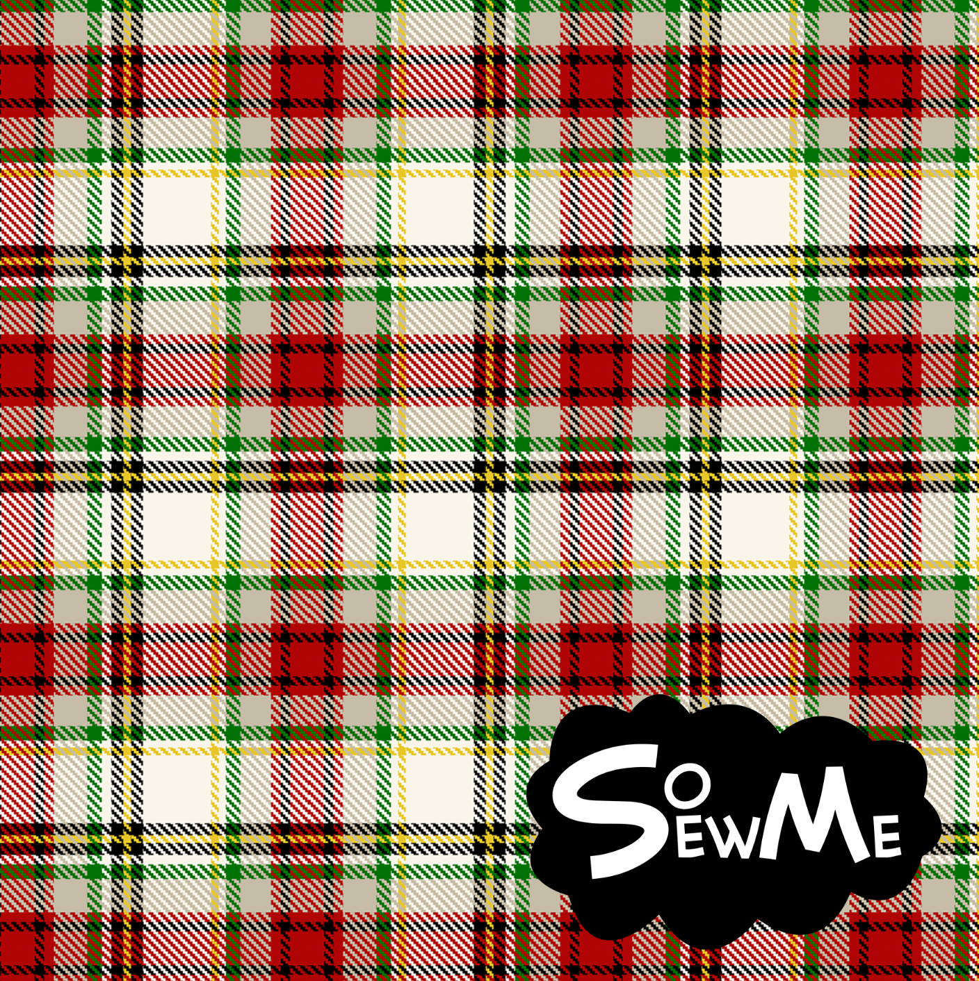 Tartan Beige TRYCKS PÅ BESTÄLLNING