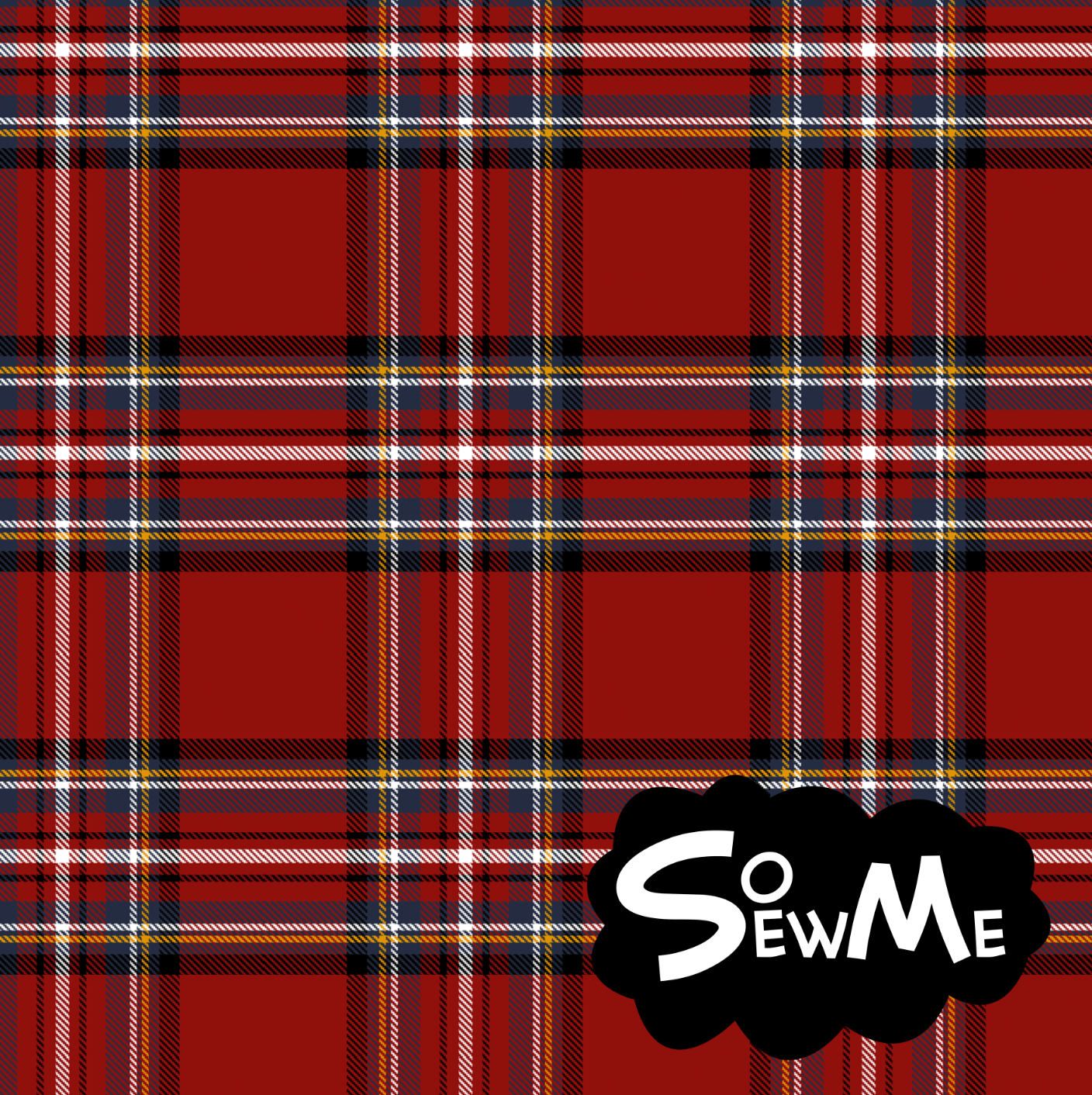 Tartan Red TRYCKS PÅ BESTÄLLNING