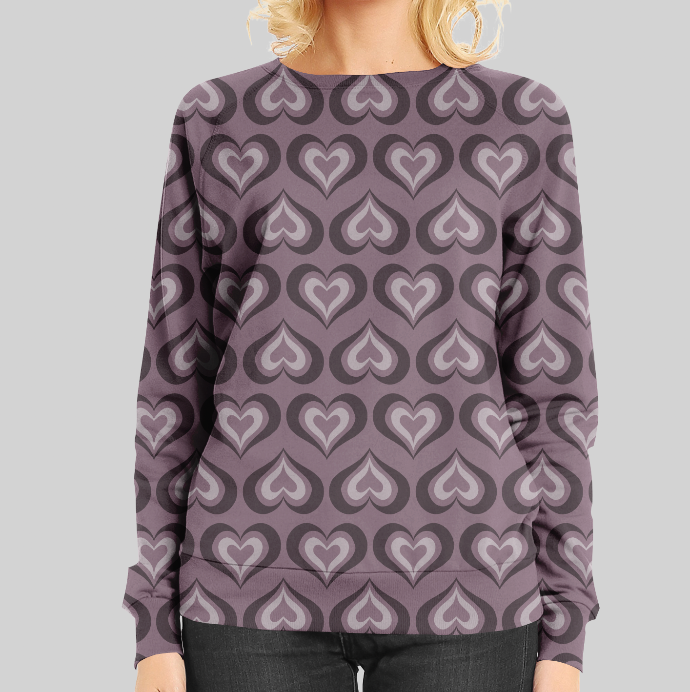 Trad Hearts Purple DROPSHIPPING BESTSELLER