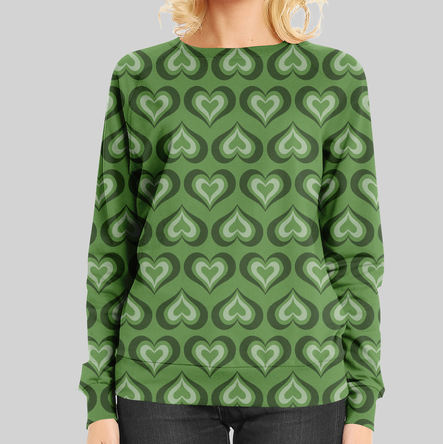 Trad Hearts Green DROPSHIPPING BESTSELLER
