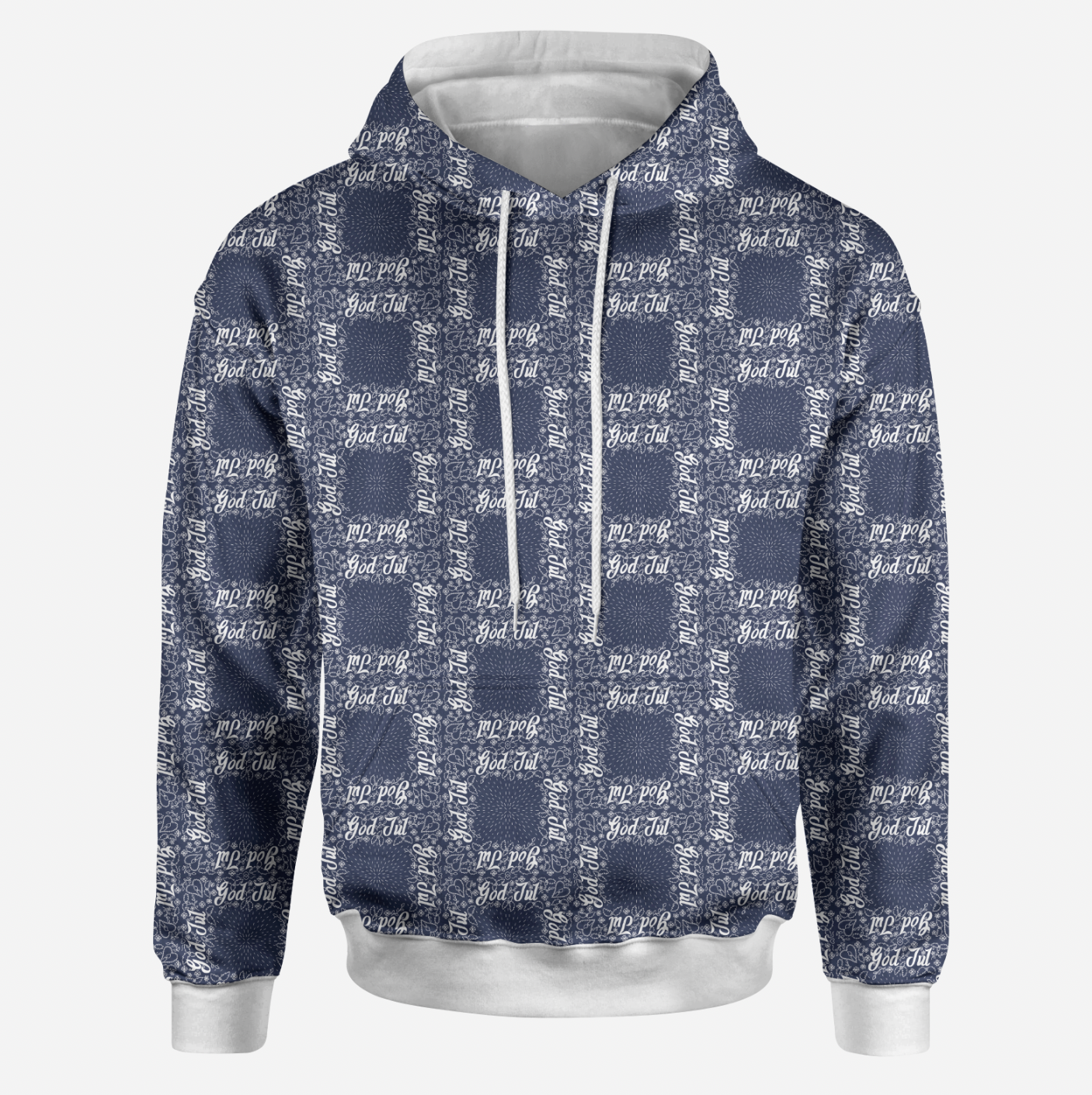 God Jul Halfdrop Navy TRYCKS PÅ BESTÄLLNING