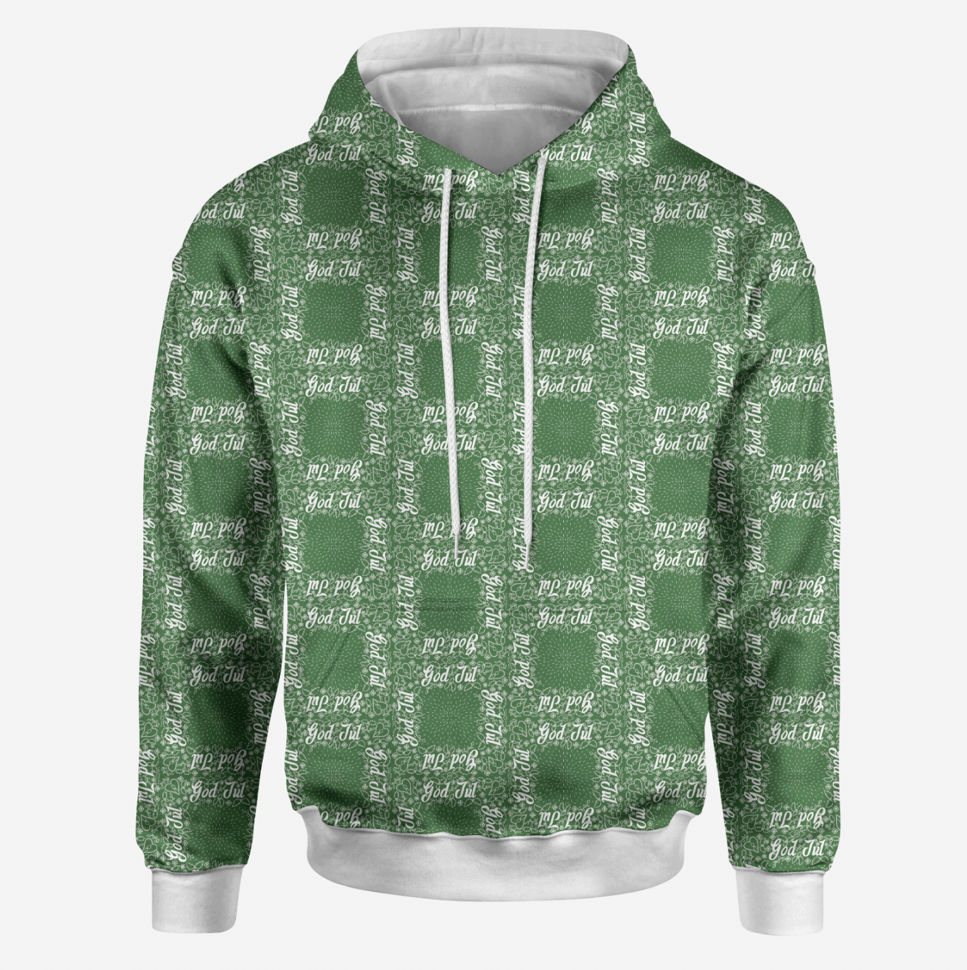 God Jul Halfdrop Green TRYCKS PÅ BESTÄLLNING