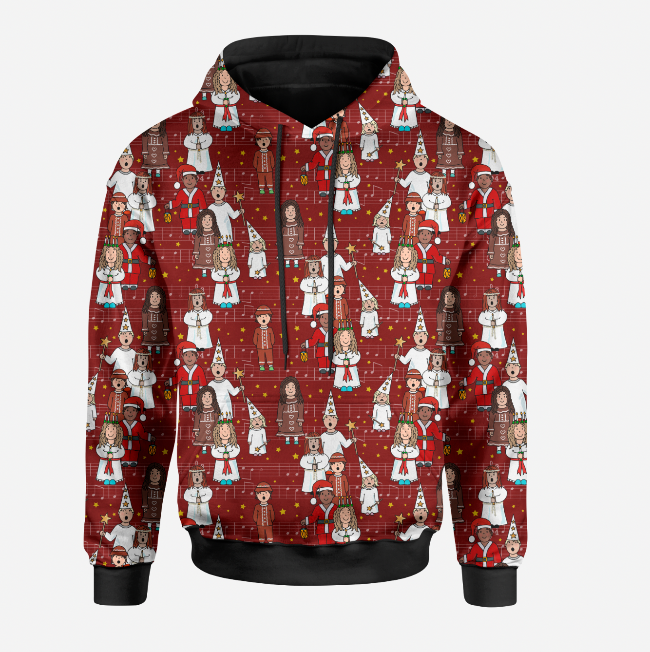 Natten går tunga fjät Wine Red TRYCKS PÅ BESTÄLLNING