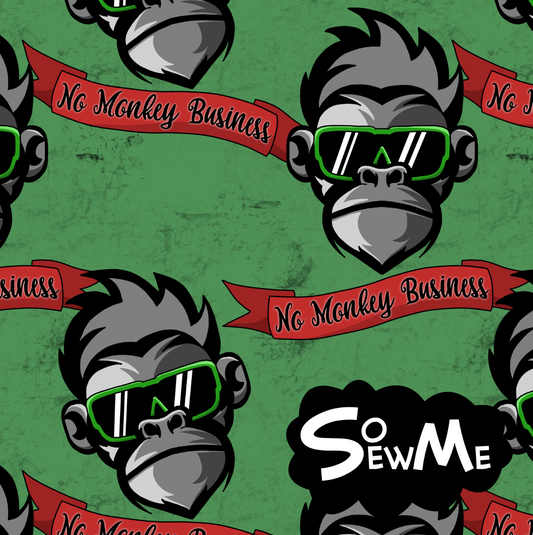 Monkey Biz Green TRYCKS PÅ BESTÄLLNING