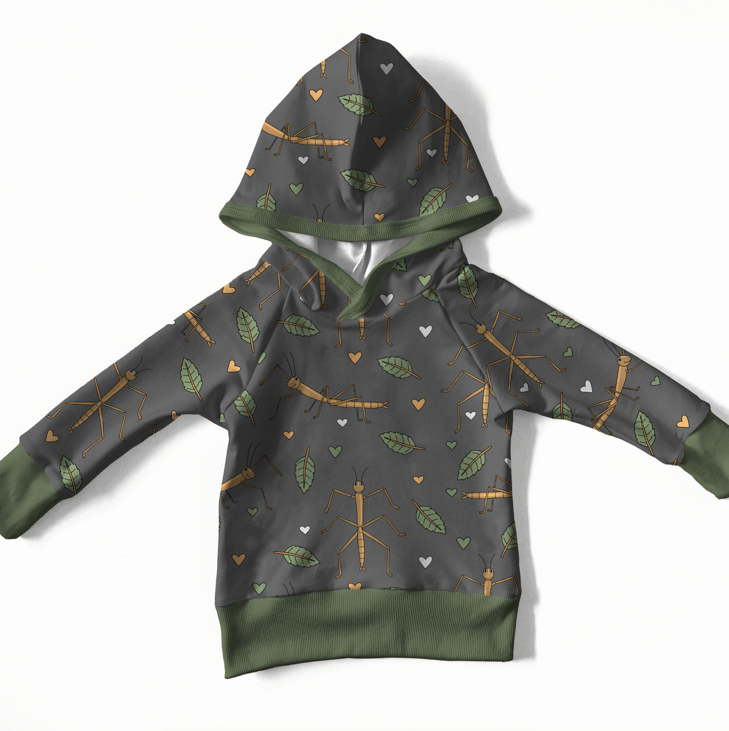 Vandrande Pinnar Grå TRYCKS PÅ BESTÄLLNING