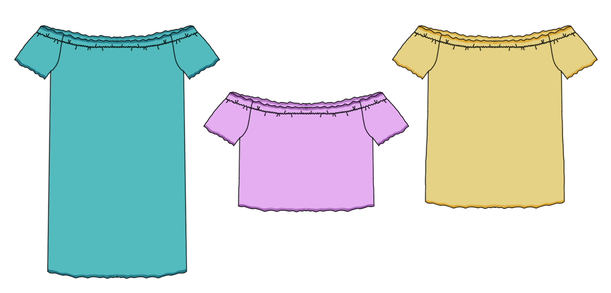 Sweetheart Dress Strl 80-170 PDF-mönster