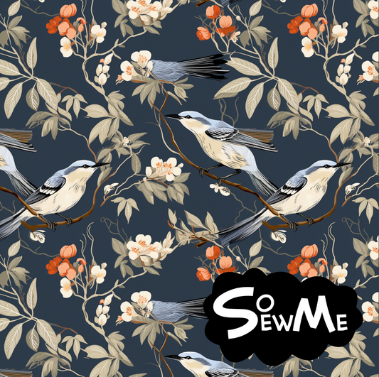 Birds Navy TRYCKS PÅ BESTÄLLNING