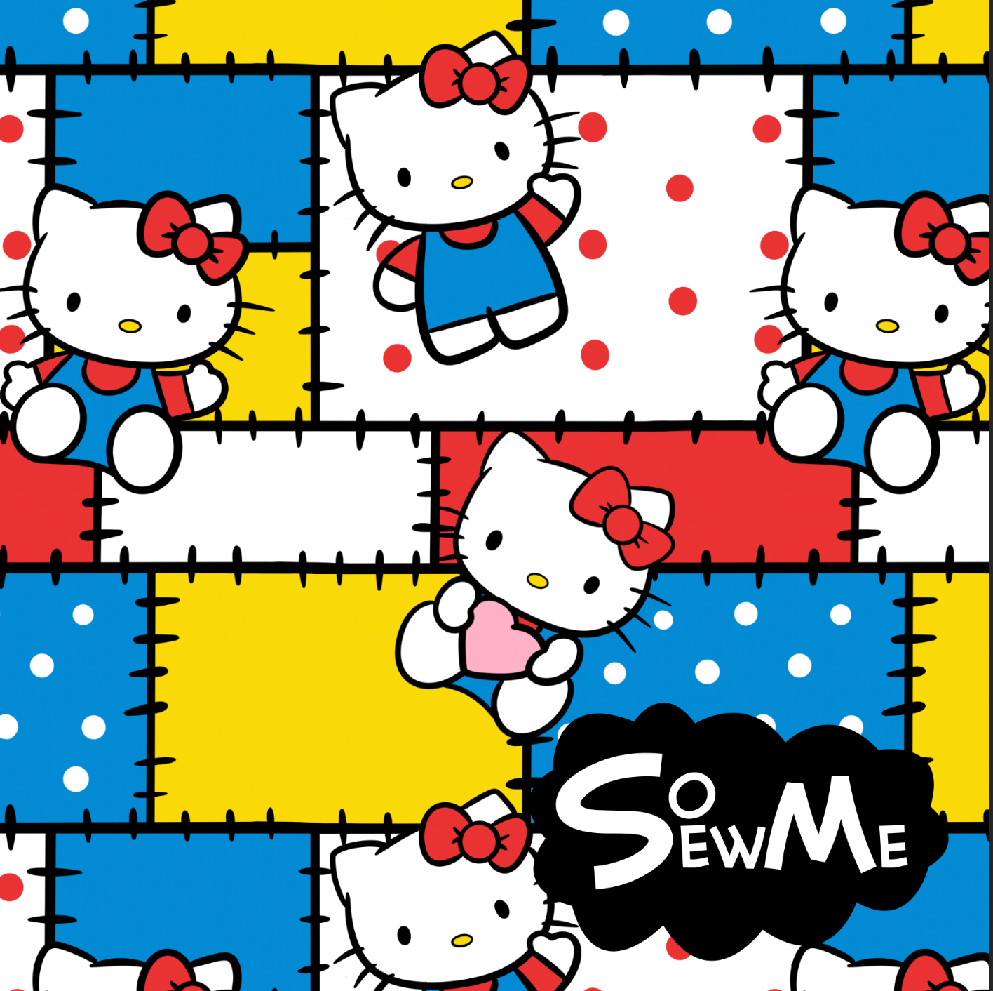 Patchwork Cats TRYCKS PÅ BESTÄLLNING TOM 31/5