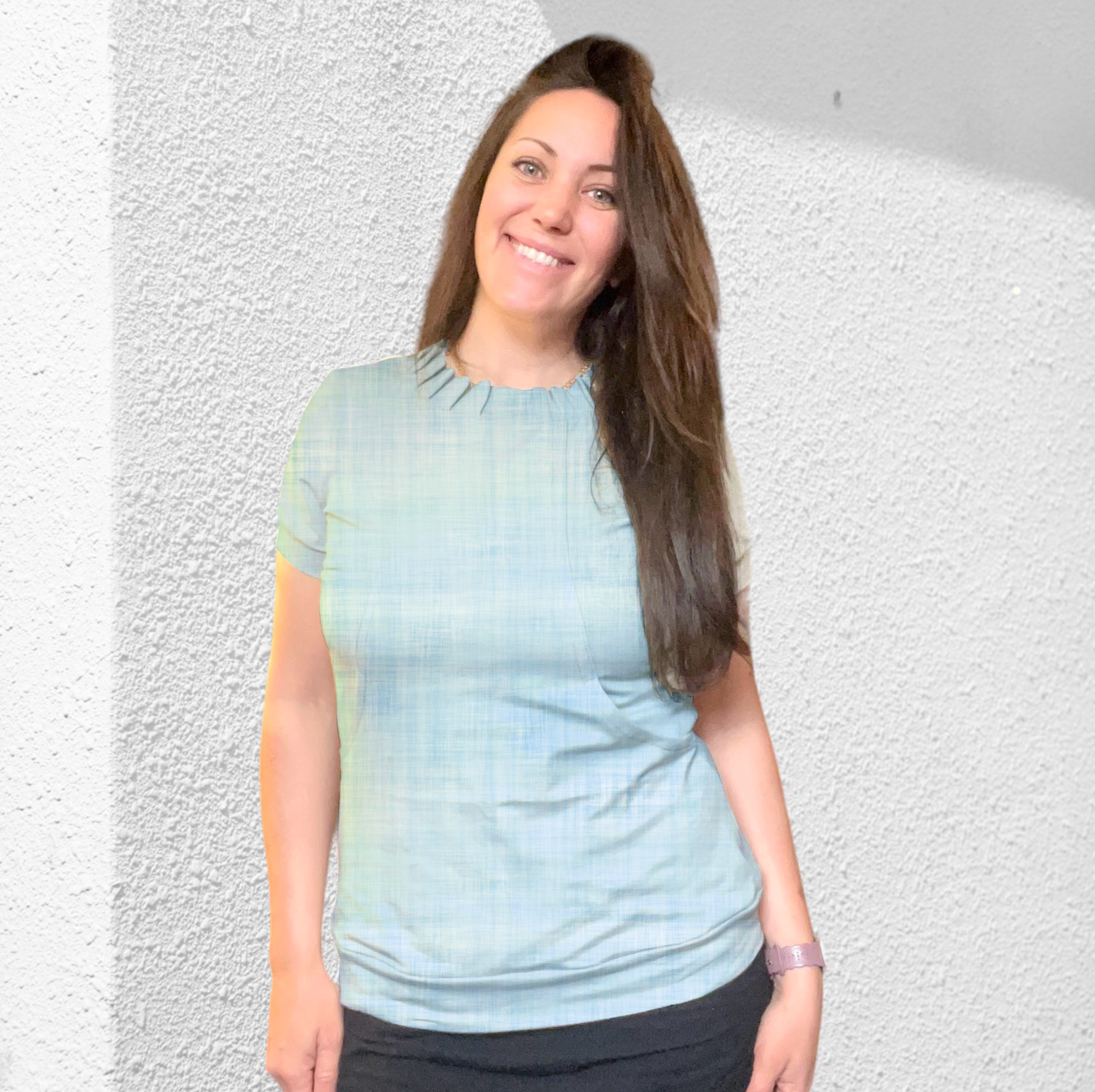 Linen Look Light Blue TRYCKS PÅ BESTÄLLNING TOM 30/5 2023