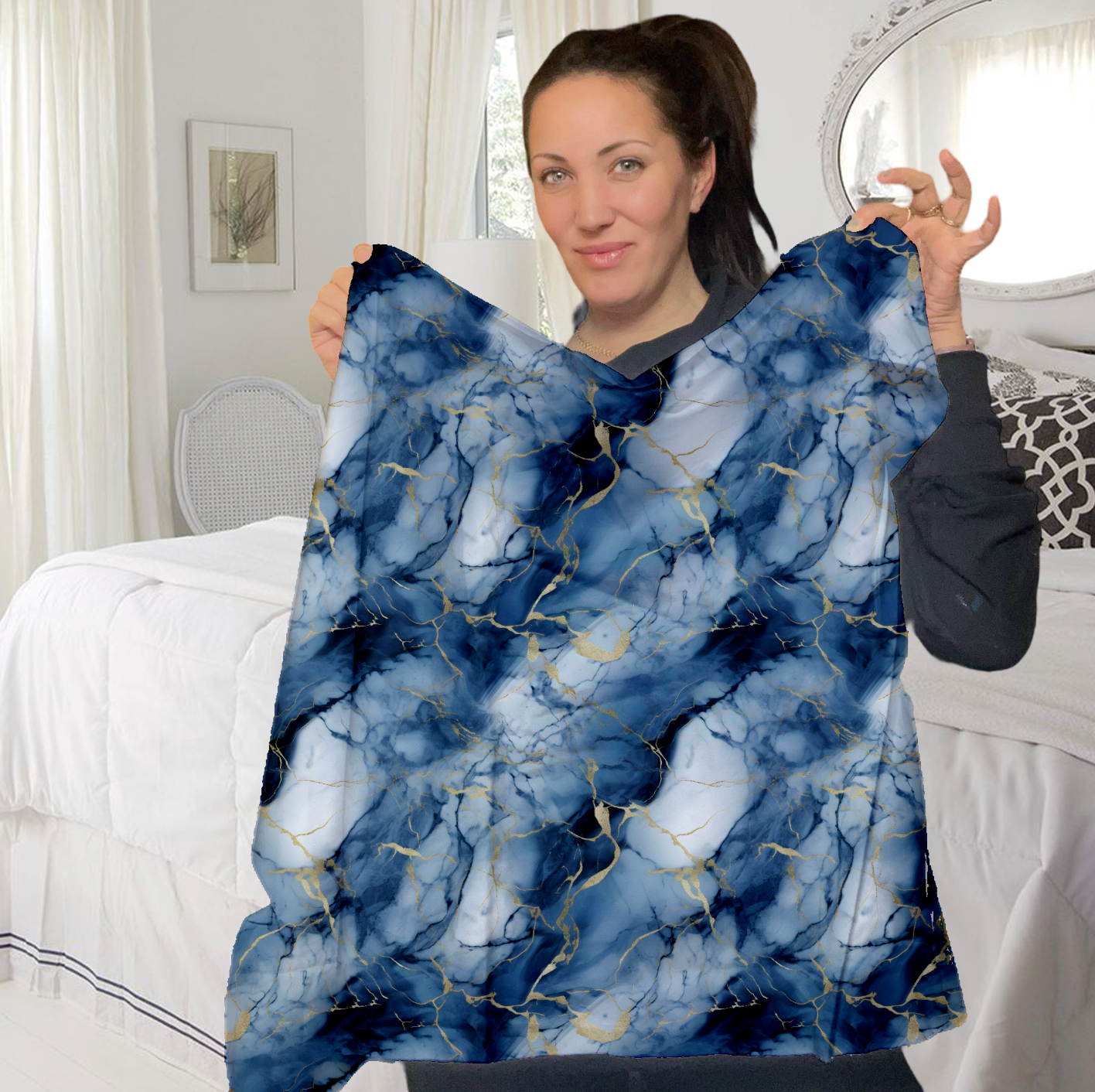 Marble Blue TRYCKS PÅ BESTÄLLNING