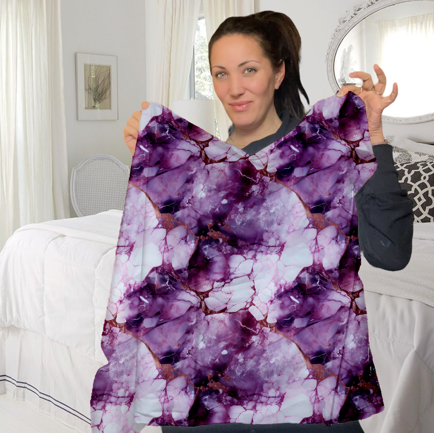 Marble Purple TRYCKS PÅ BESTÄLLNING