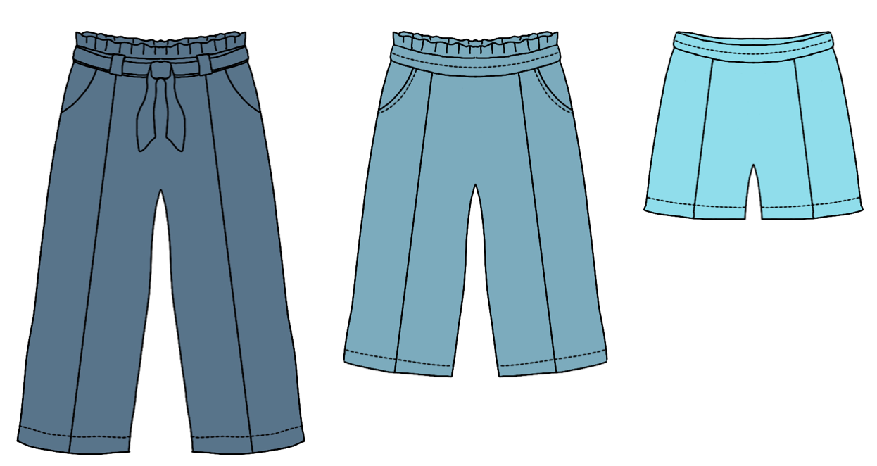 Trendy Tween Trousers Strl 92-170 Pappersmönster
