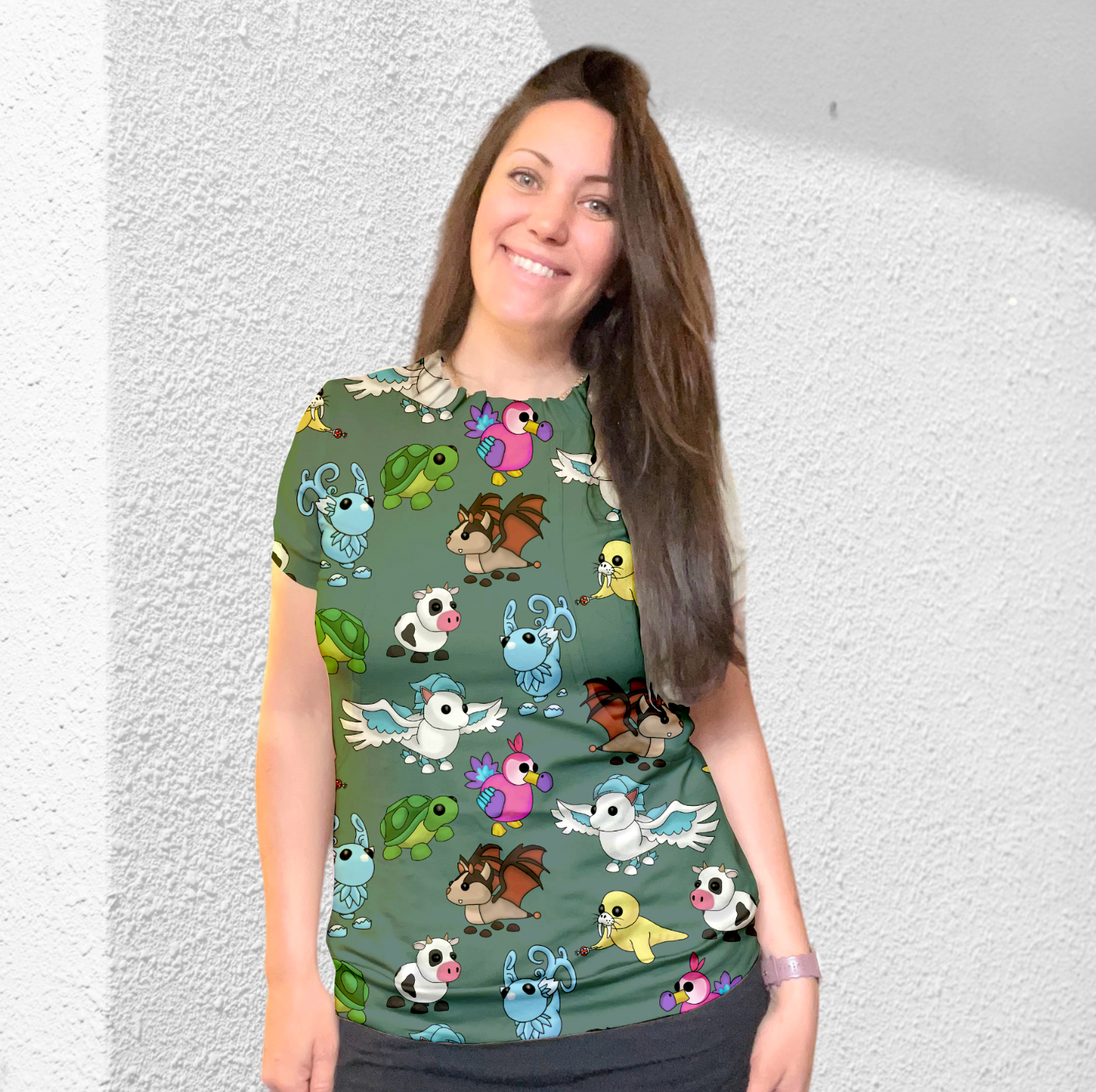 Adopted Animals Dark Aqua TRYCKS PÅ BESTÄLLNING