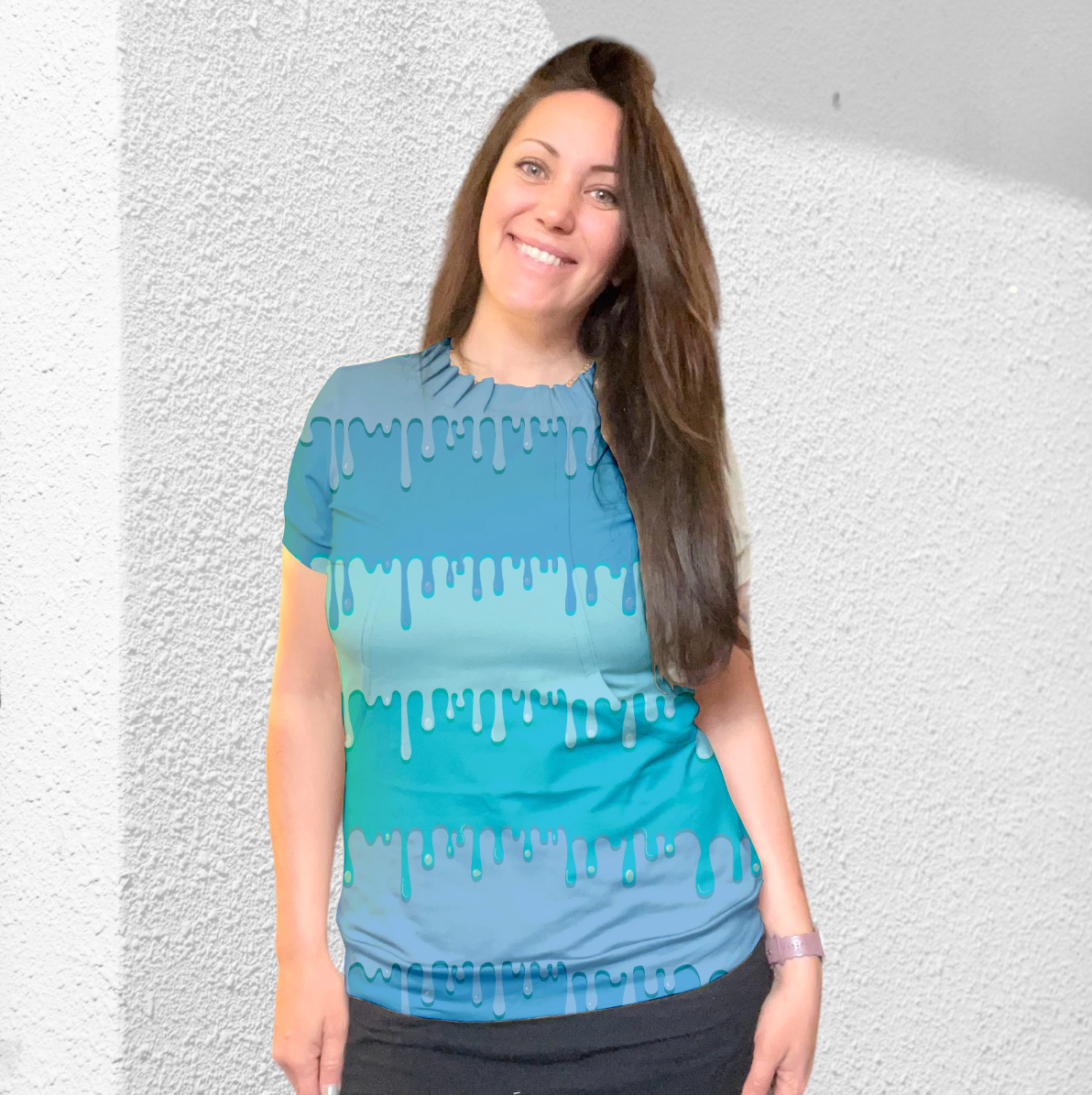 Färgdropp Blå TRYCKS PÅ BESTÄLLNING