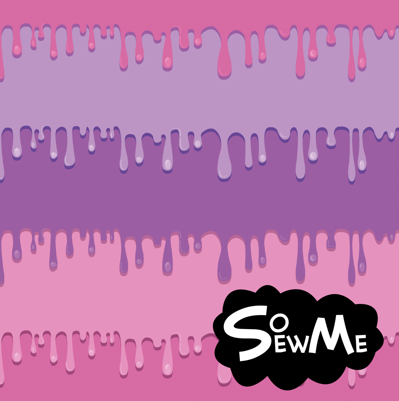 Färgdropp Pink TRYCKS PÅ BESTÄLLNING