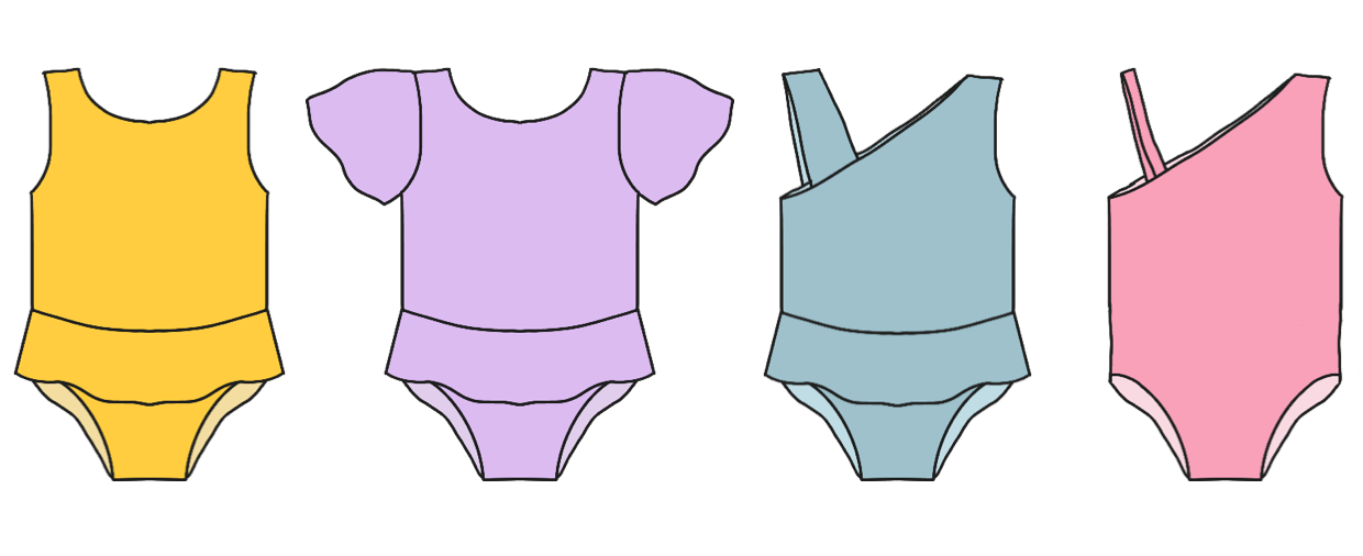 Swimmer Kid Strl 80-164 Pappersmönster